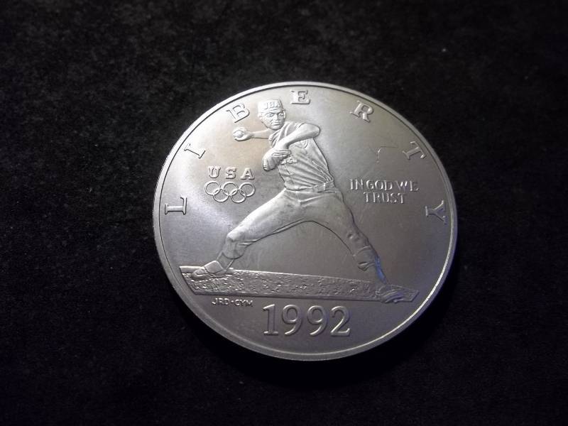1992 Baseball Liberty Comemmorative Uncirculated Silver Dollar