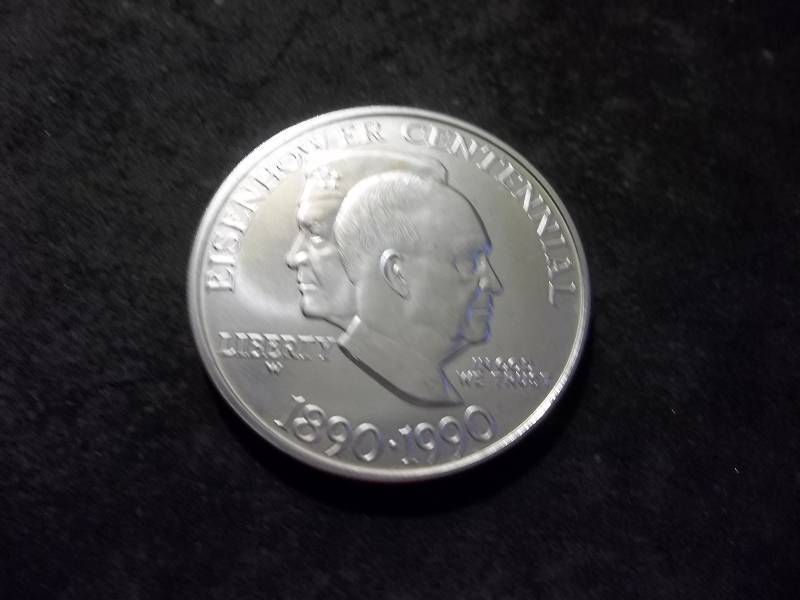 1990 Eisenhower Centennial Comemmorative Uncirculated Silver Dollar