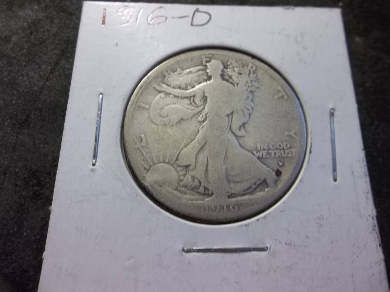1916 D Walker Half Dollar