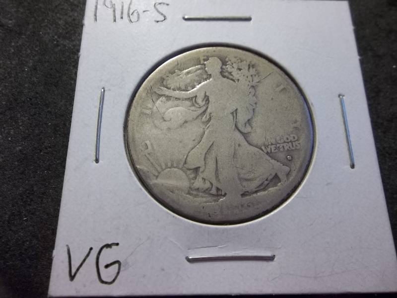 1916 S Walker Half Dollar