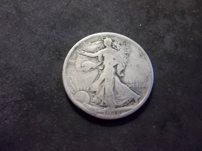 1918 D  Walker Half Dollar