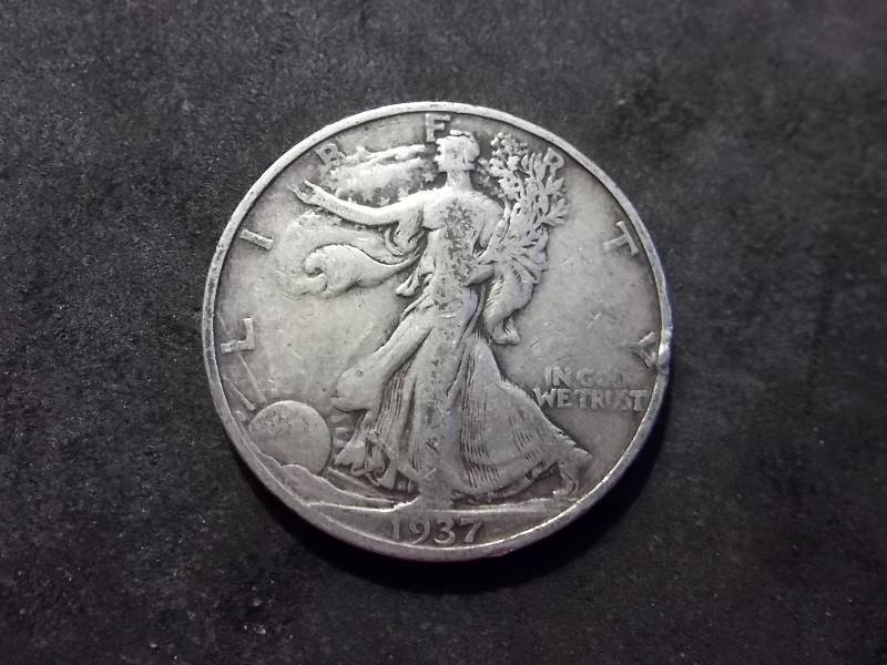 1937 S Walker Half Dollar