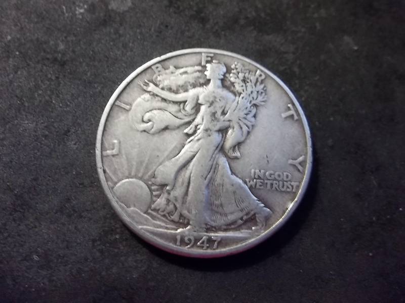 1947 D  Walker Half Dollar