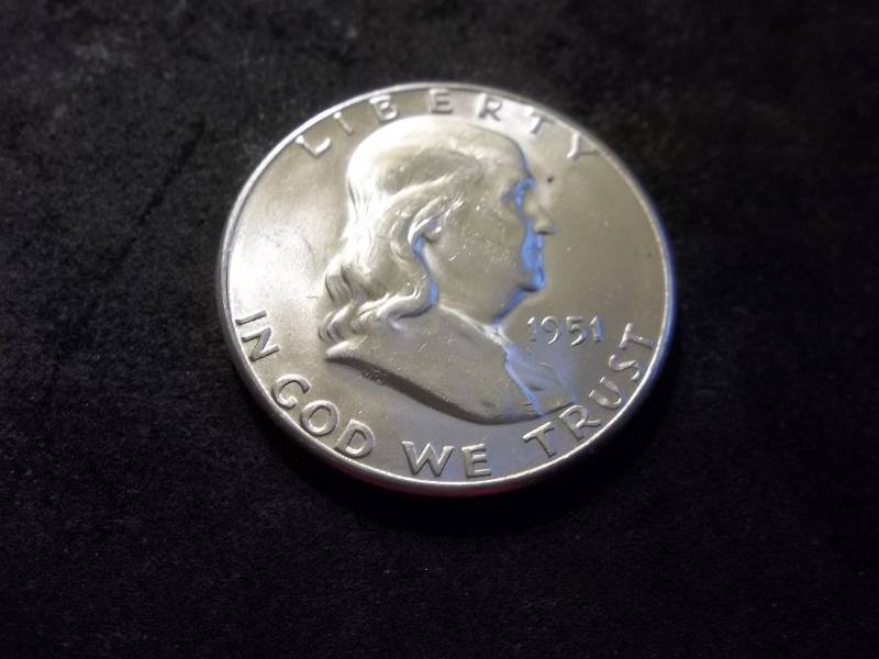 1951 S Franklin Half Dollar