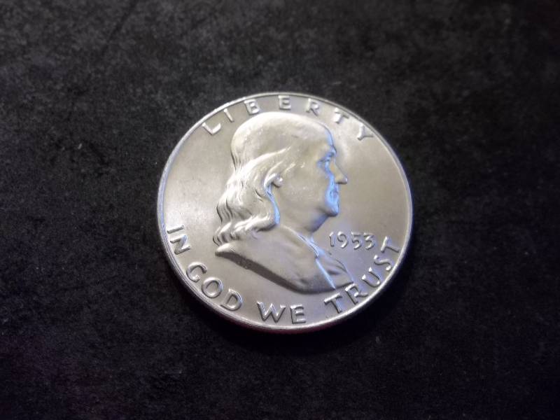 1953 D  Franklin Half Dollar