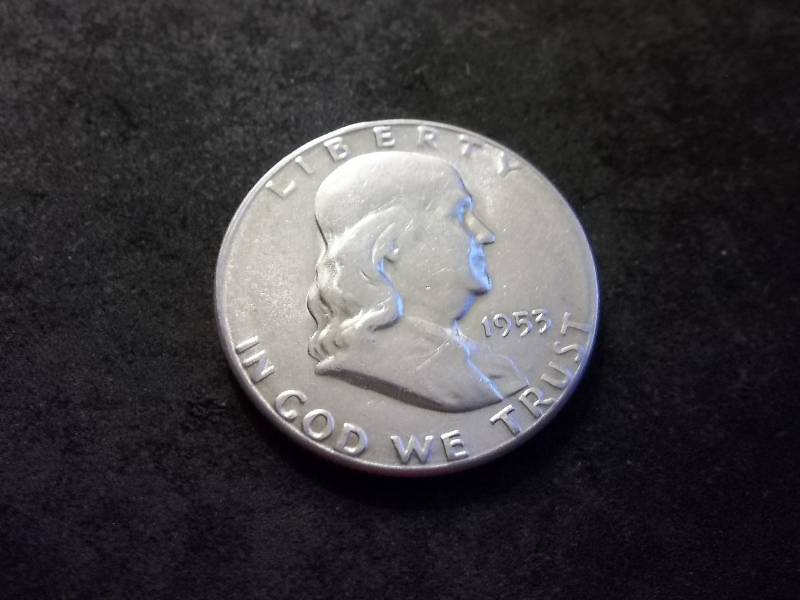 1953 S Franklin Half Dollar