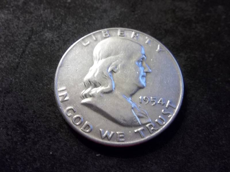1954 D  Franklin Half Dollar