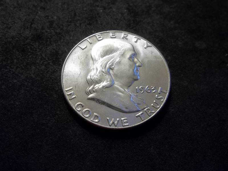 1963 D  Franklin Half Dollar