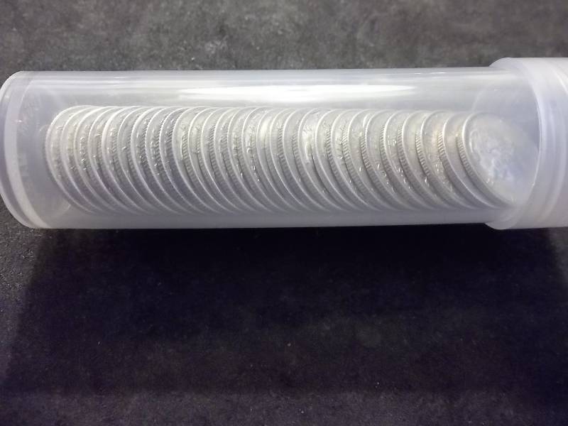 Partial Roll Of Mixed Dates Mercury Dimes All BU 26 Count