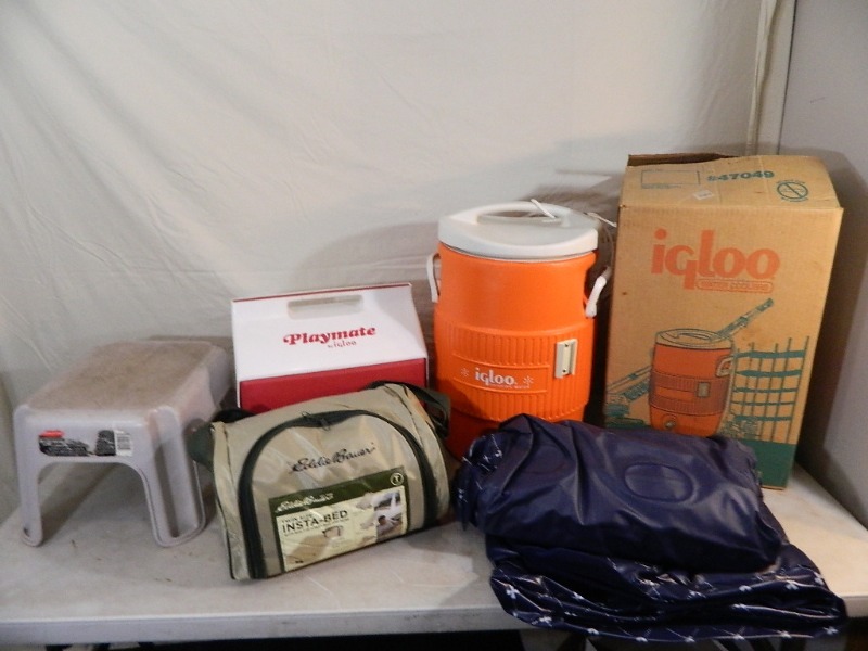 lot 55 image: Water Cooler, Air Beds, Cooler, Etc