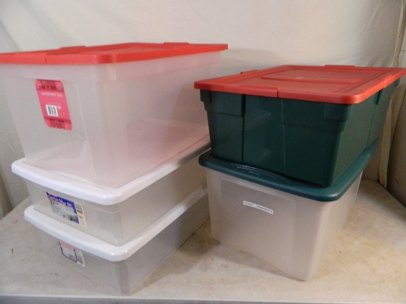 lot 73 image: 5 Totes with Lids