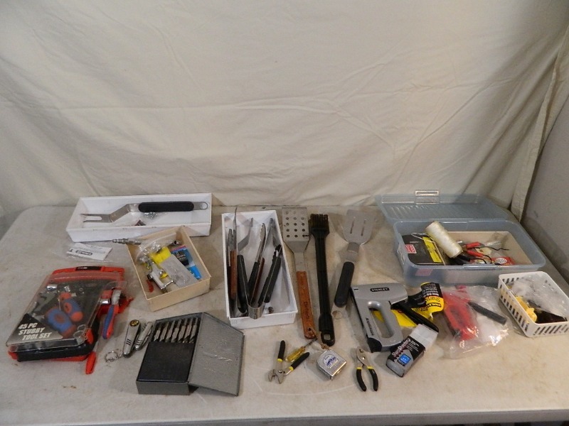 lot 78 image: Tools, Drill Bits, BBQ, and More