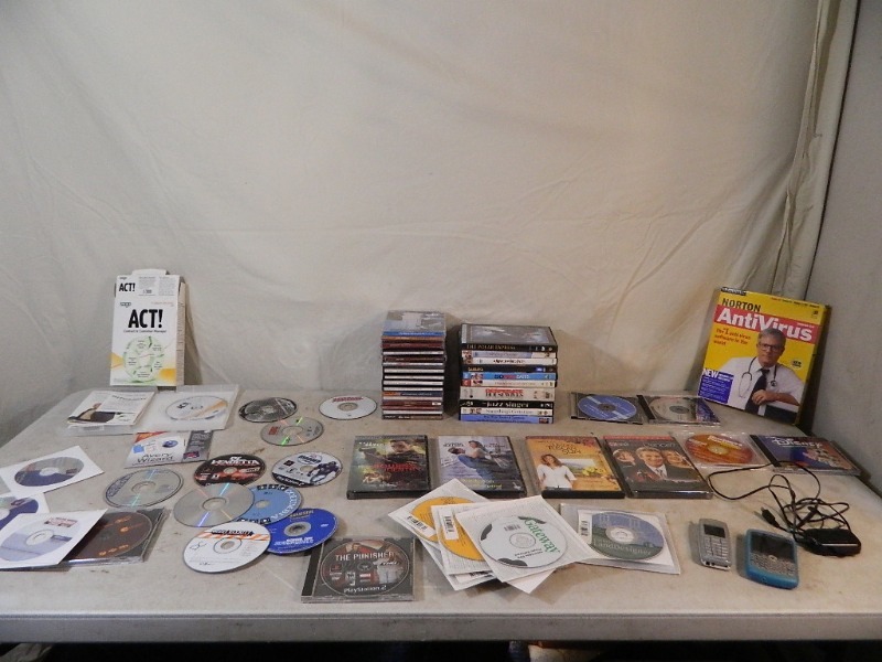 lot 80 image: DVDs, CDs, and More