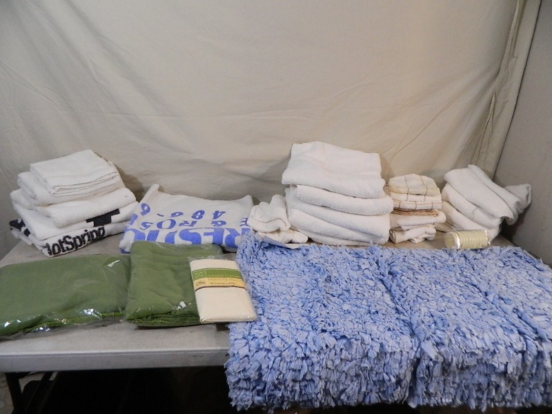 lot 99 image: Towels, Rug, More
