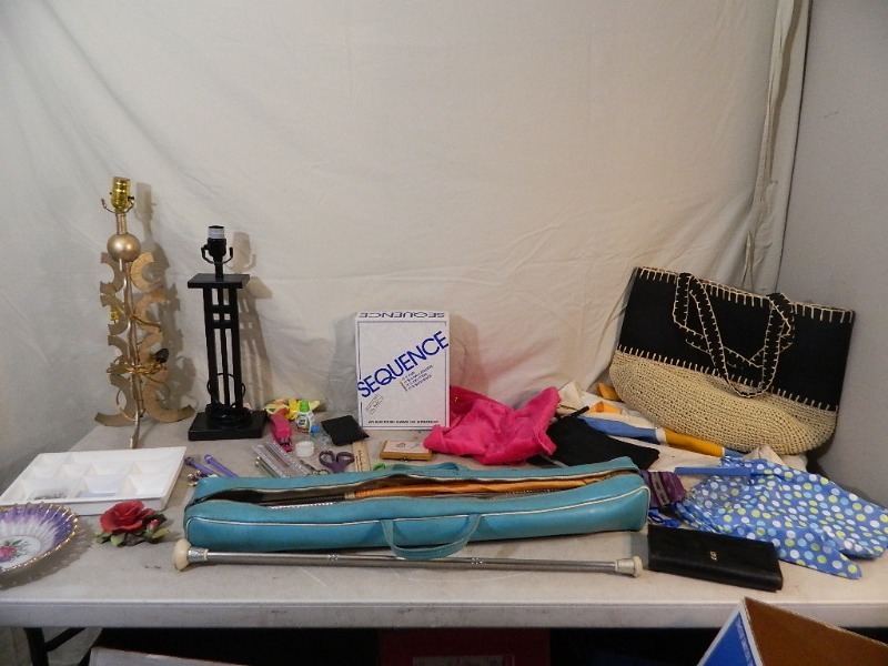 lot 173 image: Lamps, Craft Supplies, More