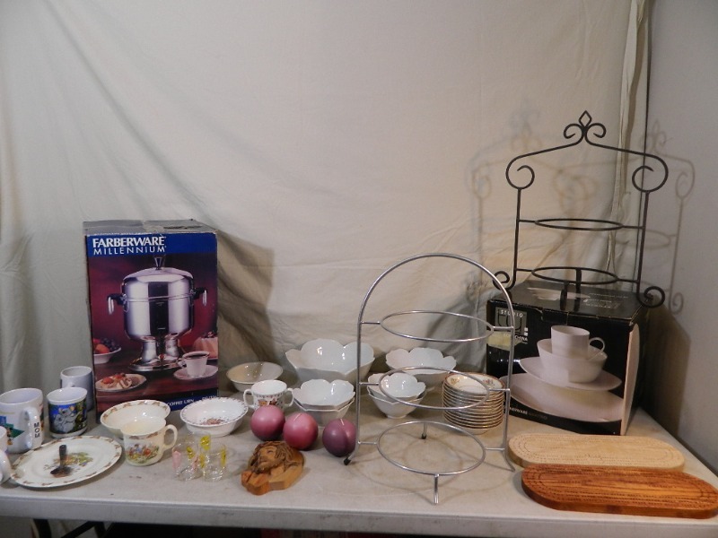 lot 183 image: SS Coffee Urn, Dishes, Noritake China, More