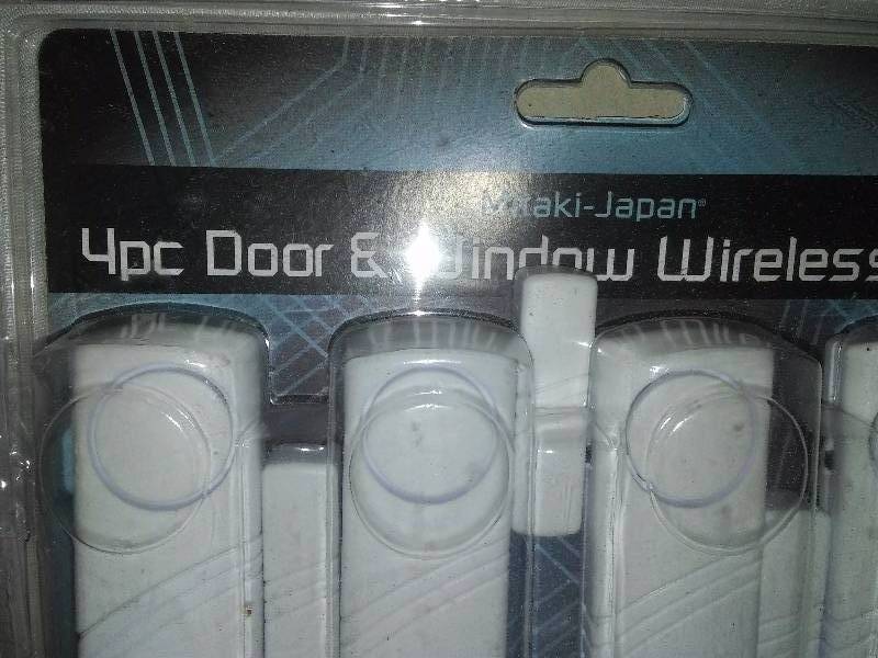 lot 5 image: Mitaki 4 pc Door and Window Alarm System
