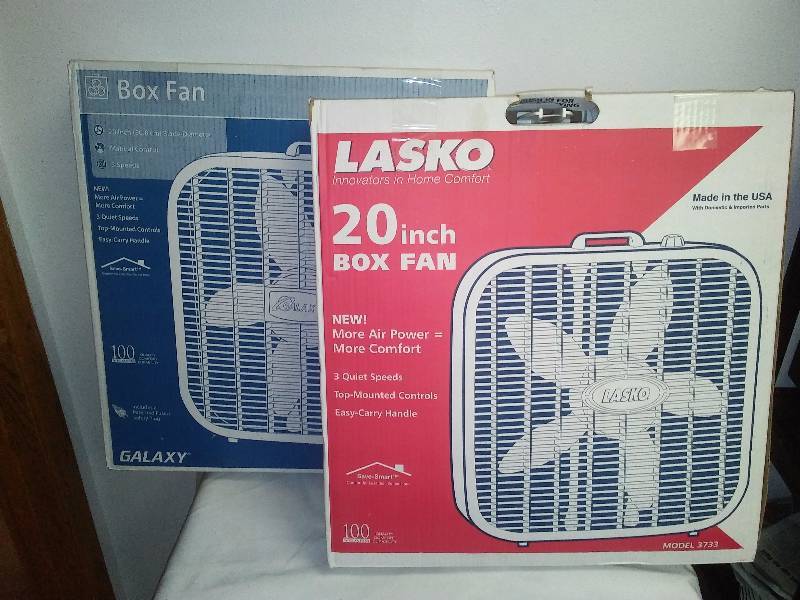 lot 21 image: New in Box, Box Fans (2)