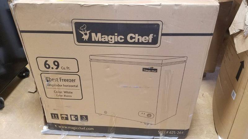 Magic Chef 6.9 CU Chest Freezer not used
