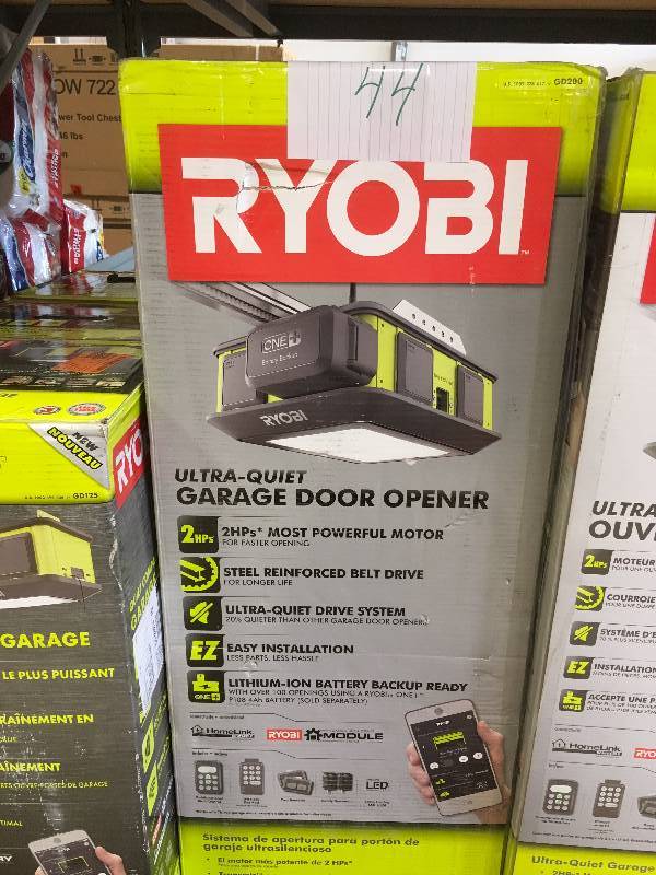 Ryobi GD200 Garage Door Opener not used