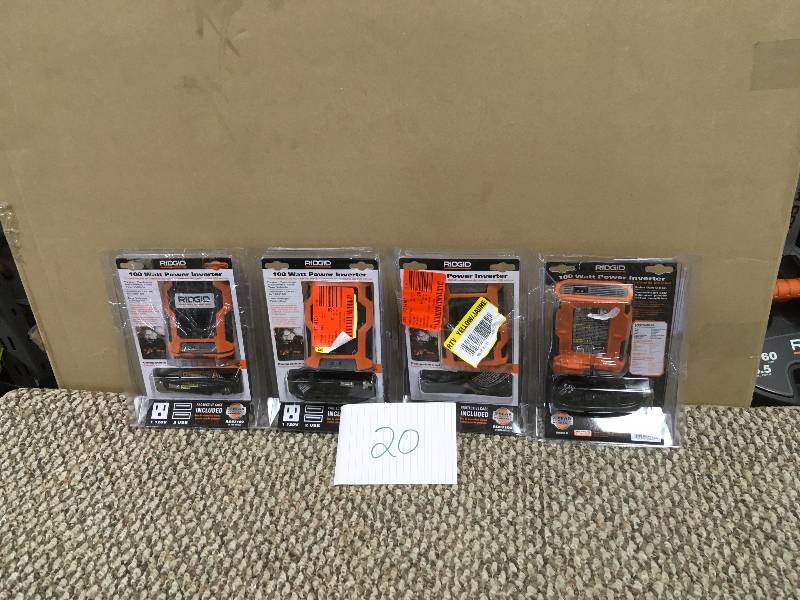 Lot of 4 Ridgid Power inverters