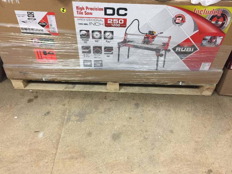 Rubi DC 250-1200 Tile Cutting Saw OPEN BOX NEVER USED Model # 55948