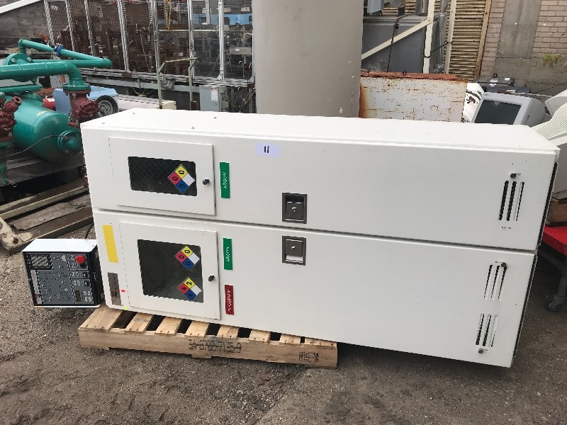 2 GAS CABINETS