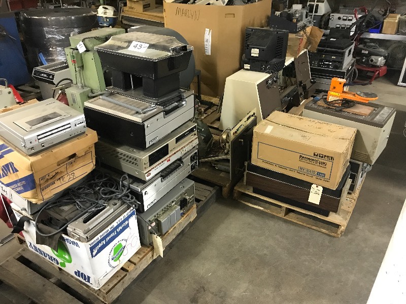 5 PALLETS OF AV EQUIPMENT