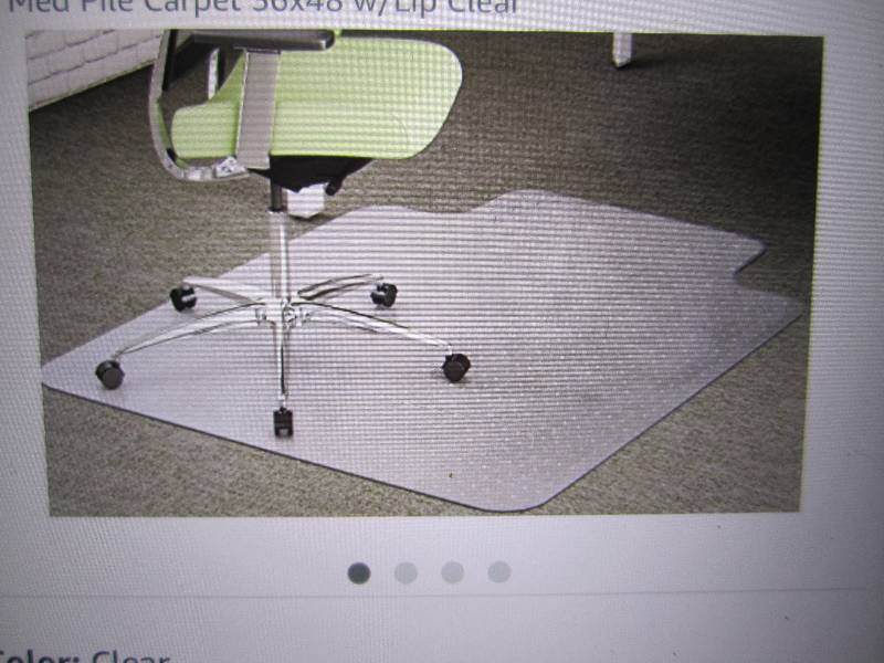 lot 15 image: Deflecto Chair Mat for Medium Pile ...
