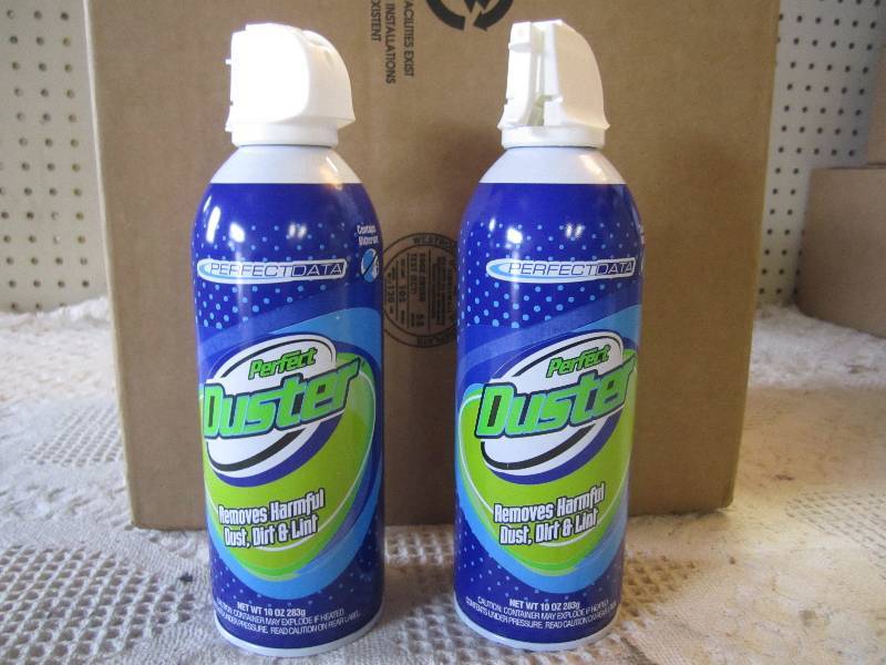 lot 34 image: Lot of 12 Cans Perfect Duster 10 oz...