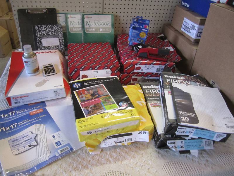 lot 38 image: Large Lot of Misc Office Supplies ...