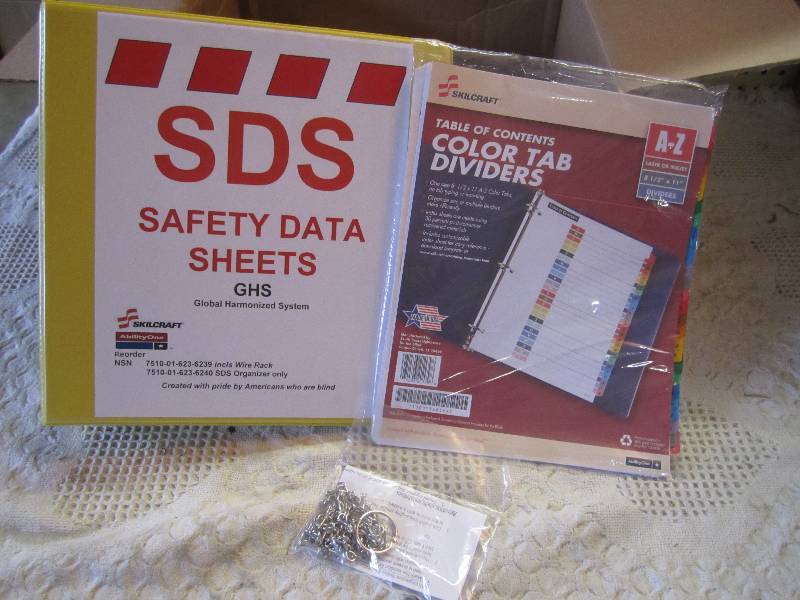 lot 44 image: SDS 2 3-Ring Binder with Dividers ...