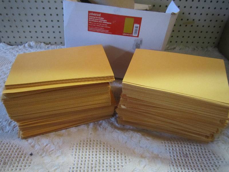 lot 51 image: Lot of 500 - 6 x 9 Envelopes Box ...