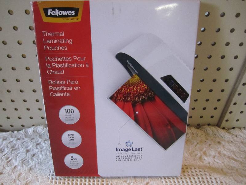 lot 58 image: Box of 100 Thermal Laminating Pouch...