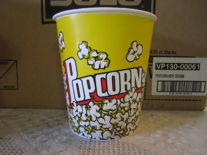 lot 81 image: Lot of 90 Large Solo Popcorn Bucket...