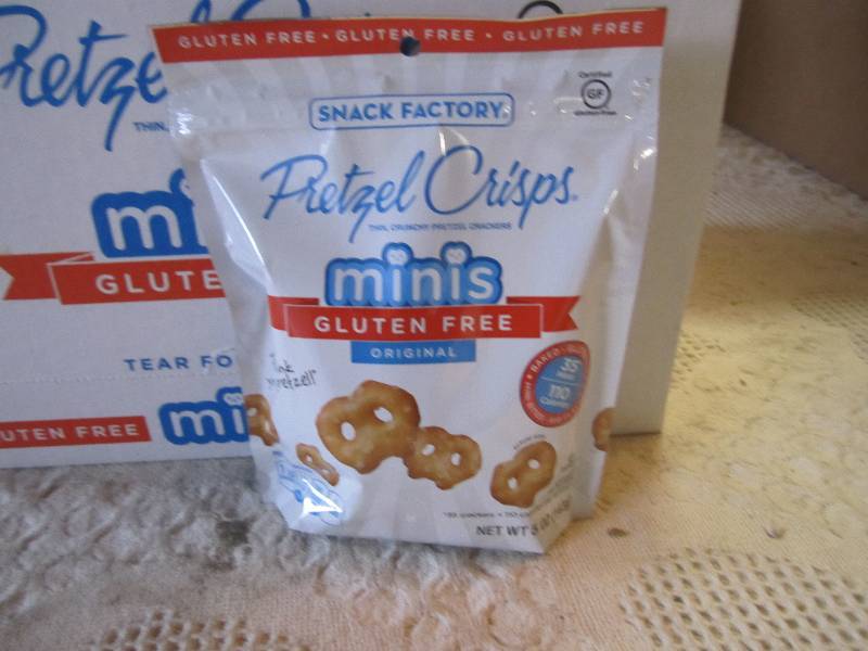 lot 105 image: Case of 12 Bags Pretzel Crisps Mini...