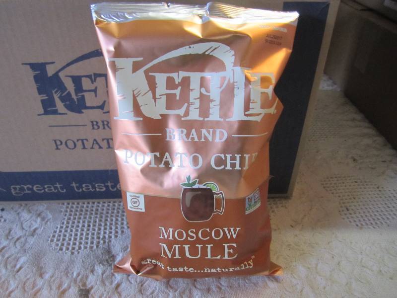 lot 110 image: Case of 12 Bags Kettle Brand Potato...