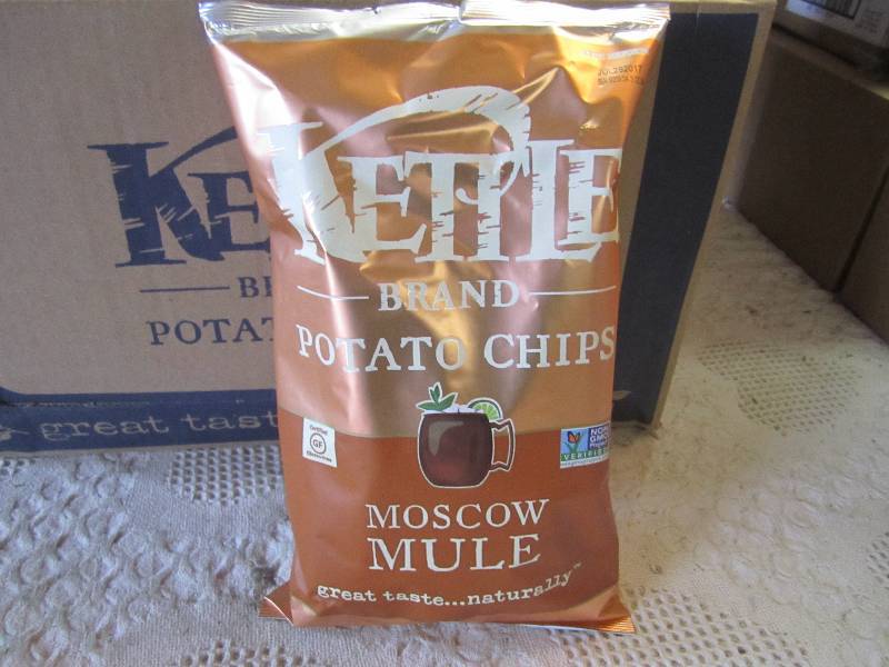 lot 111 image: Case of 12 Bags Kettle Brand Potato...