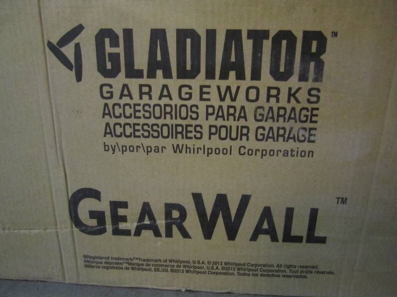 lot 144 image: Gladiator Gearwall 8 ft Wall Storag...