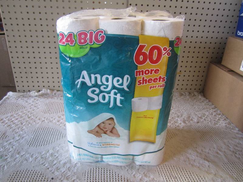 lot 159 image: Pack of 24 Rolls Angel Soft Bathroo...