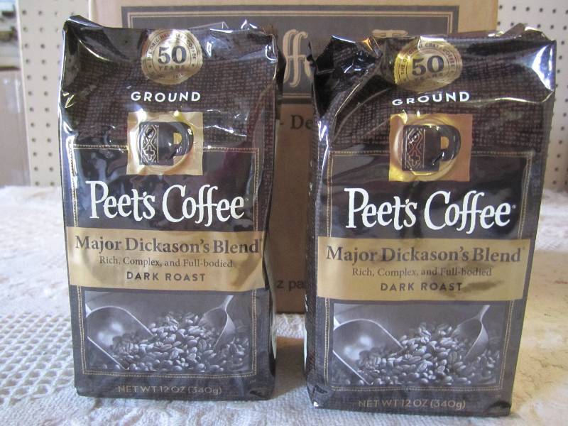 lot 161 image: Case of 6 Bags Ground Peets Coffee...