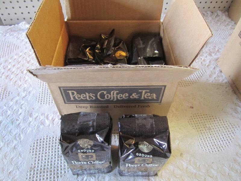 lot 164 image: Case of 6 Bags Ground Peets Coffee...