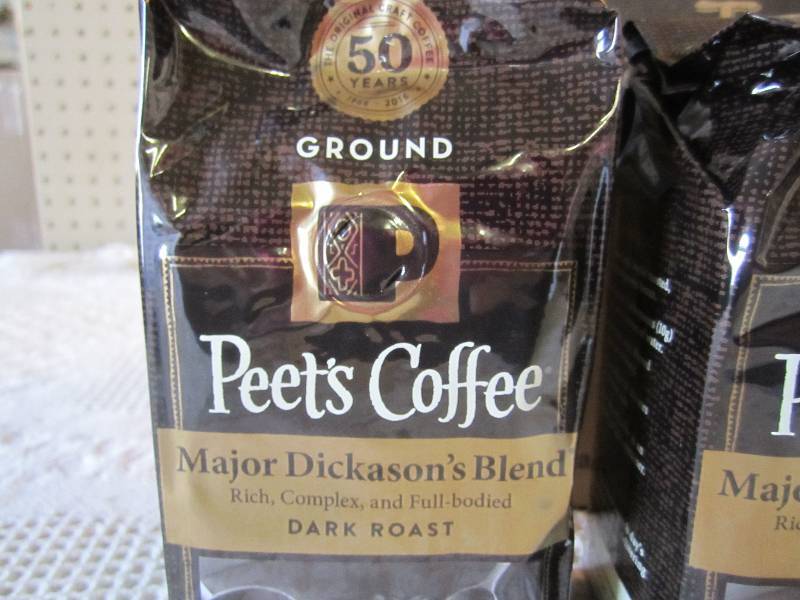 lot 165 image: Case of 6 Bags Ground Peets Coffee...