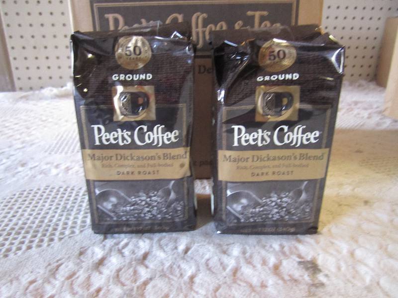 lot 166 image: Case of 6 Bags Ground Peets Coffee...