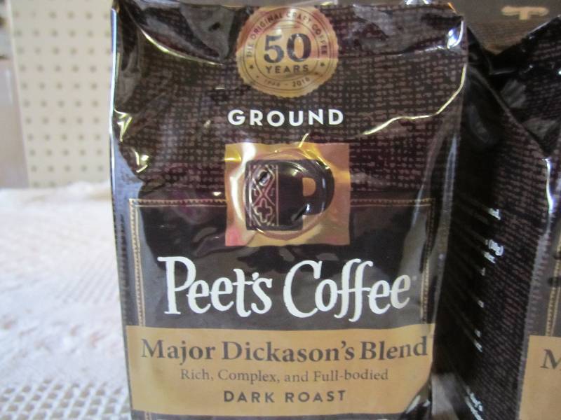 lot 167 image: Case of 6 Bags Ground Peets Coffee...