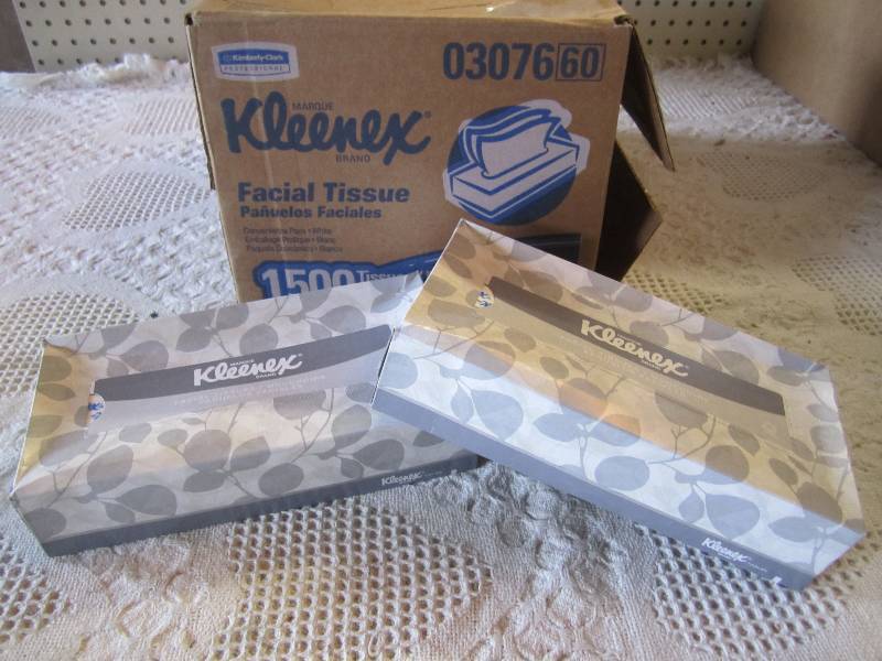 lot 168 image: Case of 12 Boxes Kleenex Facial Tis...