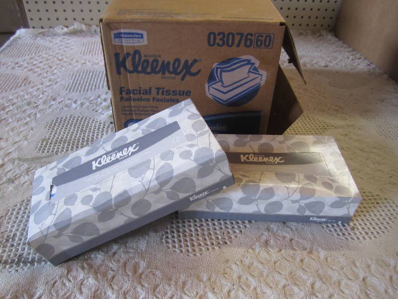 lot 169 image: Case of 12 Boxes Kleenex Facial Tis...