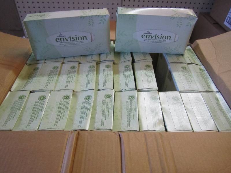 lot 190 image: Case of 30 Boxes Facial Tissue Some...