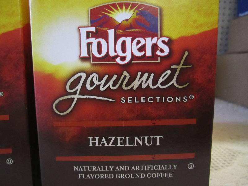 lot 200 image: Case of Folgers Gourmet Hazelnut Gr...