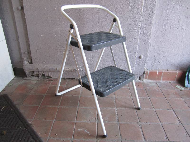 lot 209 image: Folding 2 Step Ladder  Stool...